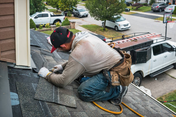 Professional Roof Replacement technician working in Yoder, IN